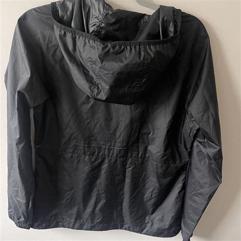 Columbia black rain coat #shell #raincoat - Depop