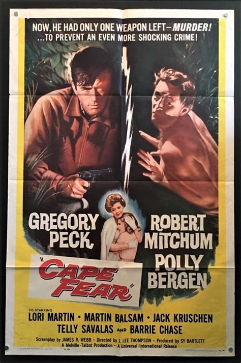 Cape Fear (1962) – Original One Sheet Movie Poster – Hollywood Movie ...