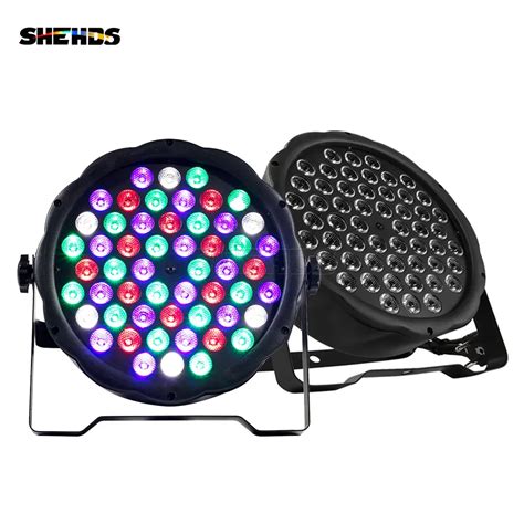 SHEHDS LED 54x3W RGBW LED Flat Par Light For Wedding Church Party Disco