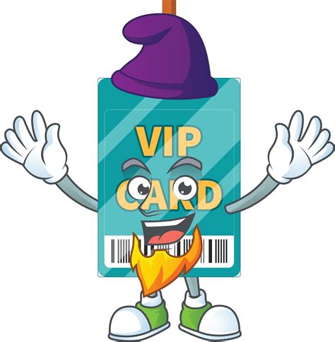 Cartoon Character Of Vip Pass Card 21604921 Vector Art At Vecteezy