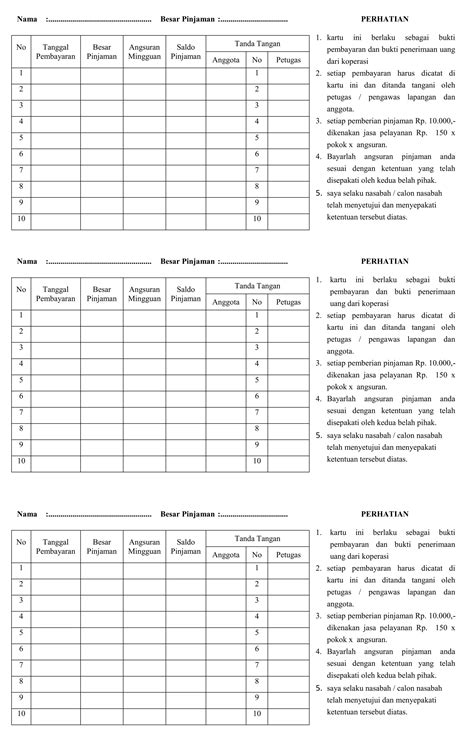 Pembukuan Koperasi Simpan Pinjam Excel 1