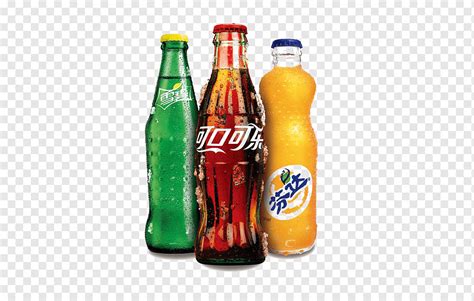 Soft Drink Coca Cola Fanta Sprite Glass Bottles Of Carbonated Drinks