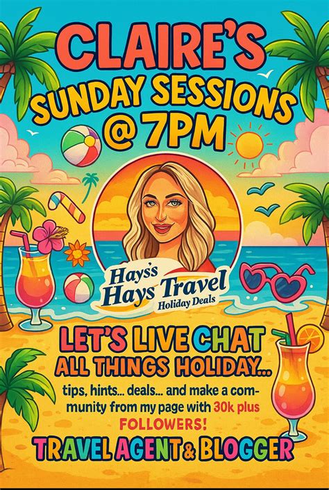 Claire Dodd at Hays Travel 01254 368930 | Clayton le Moors