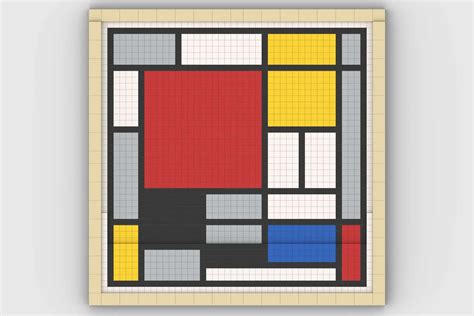 Lego Ideas Composition With Large Red Plane Yellow Black Grey And