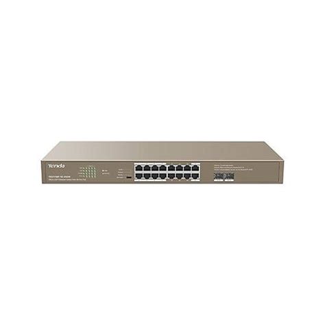 Tenda TEG1118P 16 250W 16 Port Gigabit PoE 2 Port SFP 250W PoE Switch