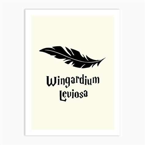 Wingardium Leviosa Harry Potter Art Print By Justalineshop Fy