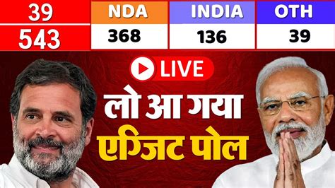 लो आ गया एग्जिट पोल पलट गई बाजी Exit Poll Results Live Updates