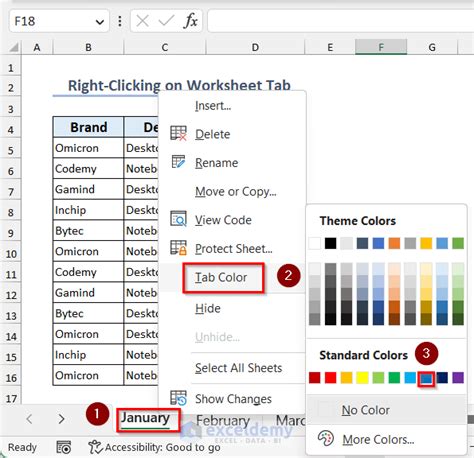 How To Change Color In Excel