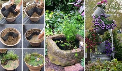 Fascinating Low Budget Diy Mini Ponds In A Pot Woohome