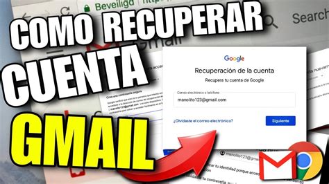 C Mo Recuperar Mi Cuenta De Gmail Sin Correo Y Sin N Mero De Tel Fono