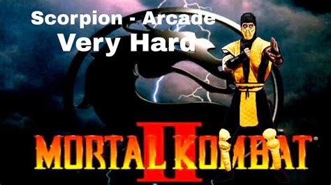 Scorpion Arcade Very Hard Mortal Kombat 2 PS1 YouTube