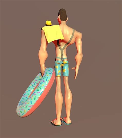 D Model Dan The Man D Full Character Model T Pose Low Poly D Model