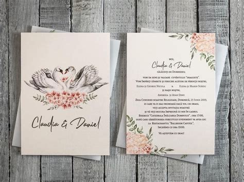 Invitatie Cu Snur Si Sigiliu Golden Swan Weddy Invitatii De Nunta