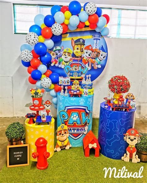 60 ideas para decorar Fiesta Patrulla Canina Temas de cumpleaños de