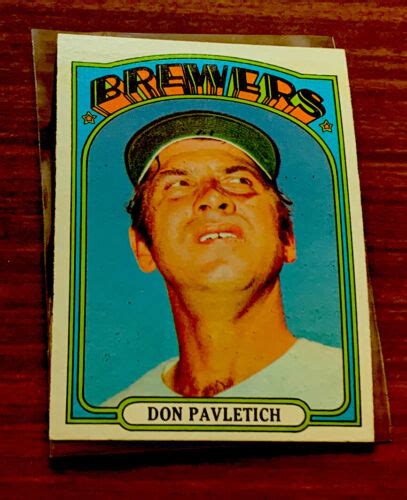 Topps Baseball Card Don Pavletich Milwaukee Brewers Ebay