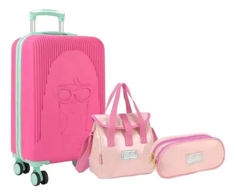 Kit Malinha Escolar Barbie Infantil R Gida Rodinhas