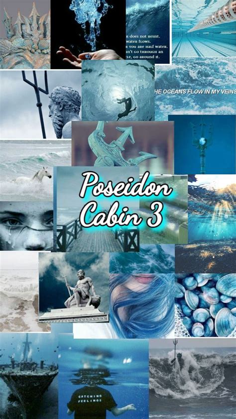 Cabin 3 Poseidon Aesthetic Percy Jackson Wallpaper Percy Jackson