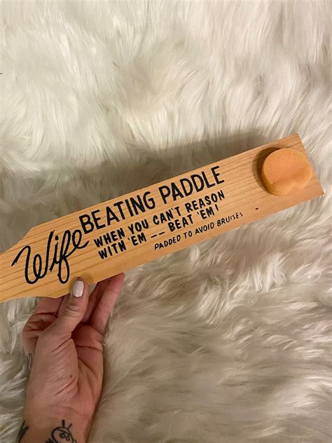 Vintage Novelty Paddle Wife Paddle Etsy