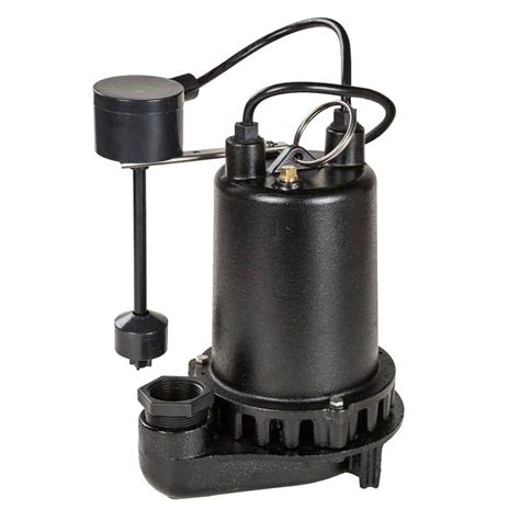 AquaPro 1 2 HP Submersible Sump Pump With Direct In Vertical Float