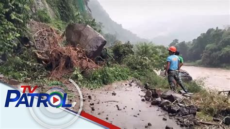 Bahagi Ng Kalsada Sa Benguet Gumuho Dahil Sa Mga Pag Ulan Tv Patrol