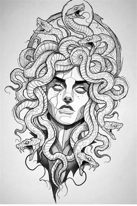 Pretty Medusa Drawing