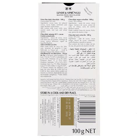 Lindt Excellence 85% Cocoa Dark Chocolate 100 g Online at Best Price