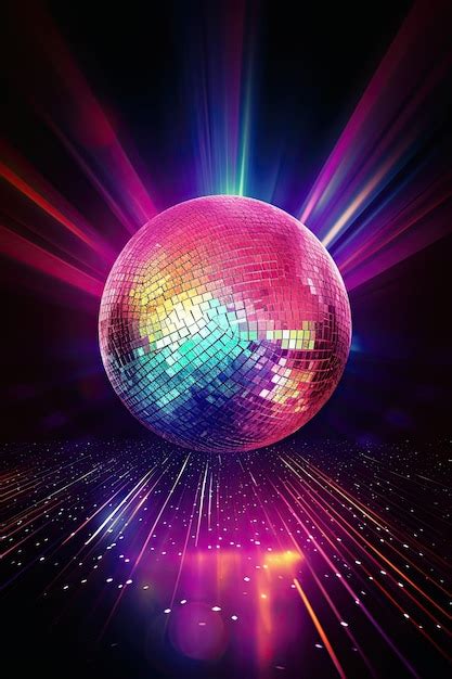 Premium Photo Vertical Image Of A Stunning Disco Ball With Fantastic