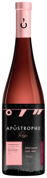 46 Parallel Wine Group Apostrophe Rose Semi Sweet Vivino US