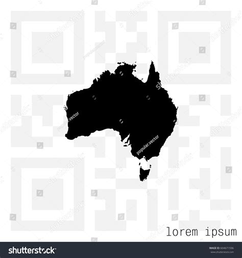 Map Australia Vector Illustration Stock Vector (Royalty Free) 604671596