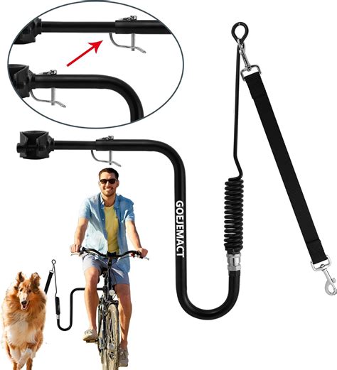 Hand Free Dog Bike Retractable Leash High Mounted Dog