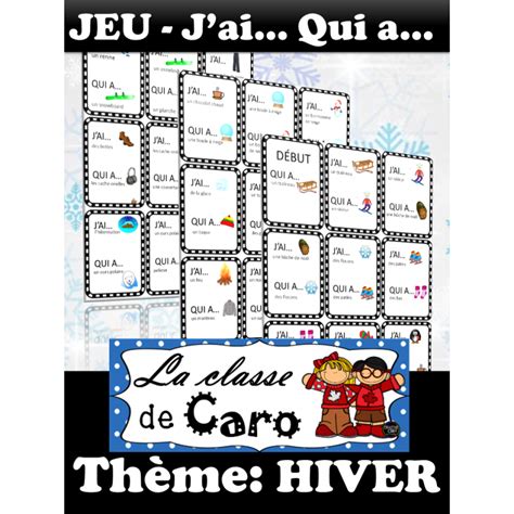 Jeu J Ai Qui A Th Me D Hiver