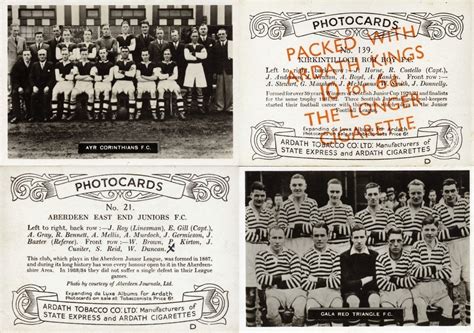 Football Cartophilic Info Exchange Ardath Tobacco Photocards