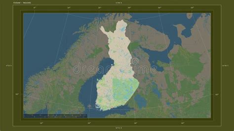 Finland Highlighted Composition Topo Standard Stock Illustration