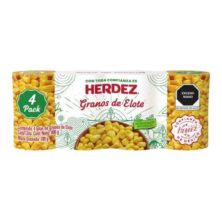 Granos De Elote Herdez 4 Pzas De 400 G C U Sam S Club