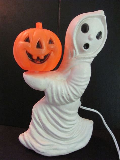 Vtg General Foam Halloween Blow Mold Ghost Pumpkin Jol 13 Lawn Decor