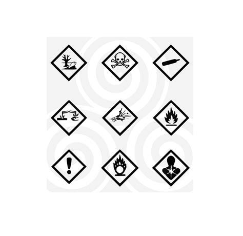hazard symbol coshh warning symbol clipart sizeable vector