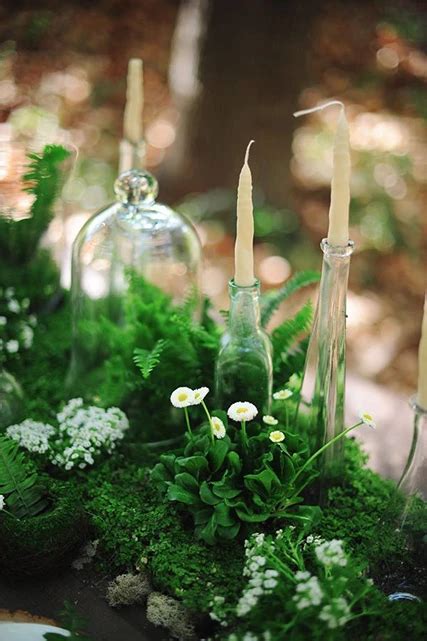 Woodland Wedding Centerpieces Moss Centerpieces Wedding Decorations