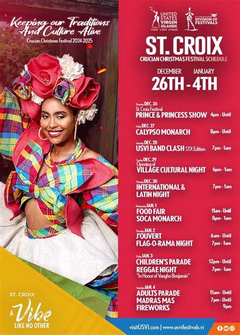 U.S. Virgin Islands Announces Updated Carnival Schedule and Performance