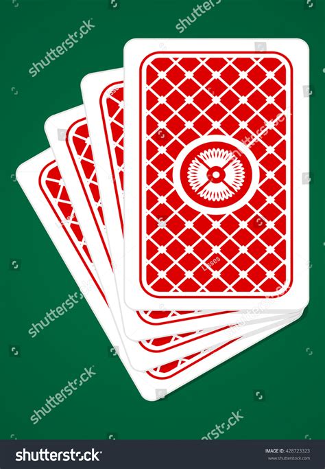 Vector Playing Cards Back Sides On Stock Vector Royalty Free