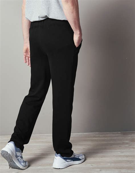 Pantalon Jogging Molleton Bas Droits Noir Blancheporte