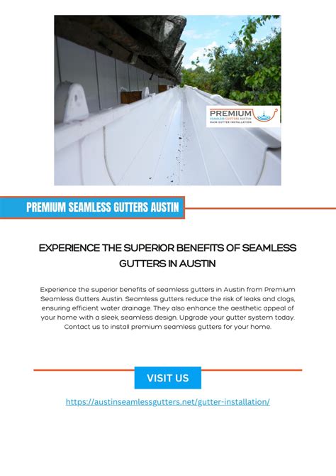 Ppt Experience The Superior Benefits Of Seamless Gutters In Austin Powerpoint Presentation