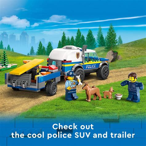 LEGO 60369 City Mobile Police Dog Training Building Toy Set