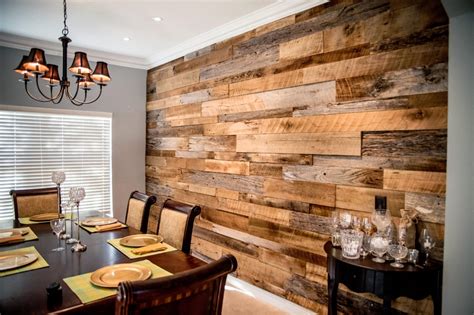 Reclaimed Wood Accent Wall Decoomo