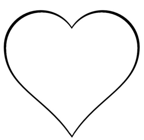 Black Heart Outline - ClipArt Best