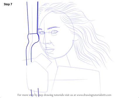 Step By Step How To Draw Katniss Everdeen With Bow And Arrow