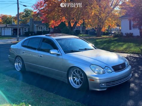 Wheel Offset 2001 Lexus GS300 Nearly Flush Coilovers Custom Offsets