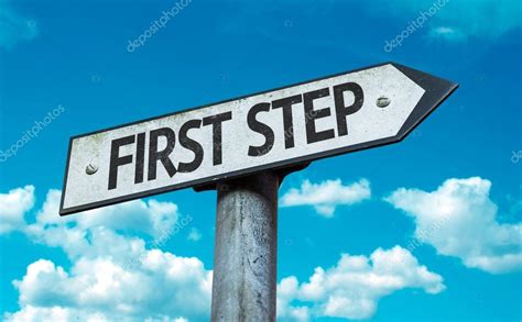 First Step sign Stock Photo by ©gustavofrazao 64912417