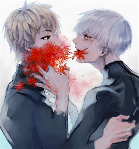 Kaneki Ken And Nagachika Hideyoshi Tokyo Ghoul Drawn By Koujima