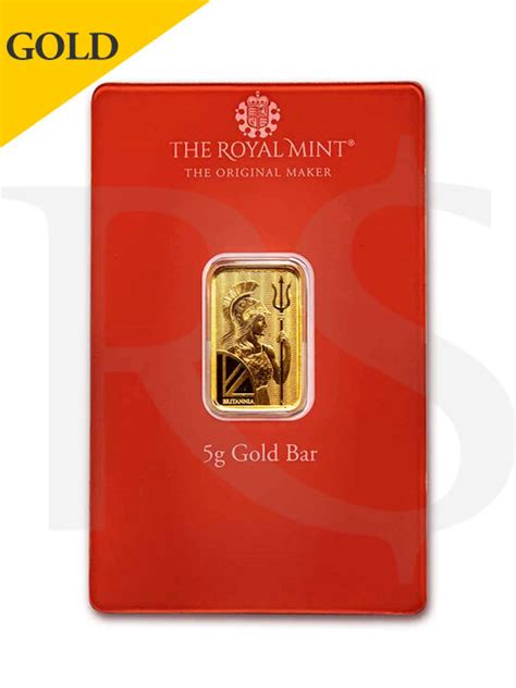 Shop The Royal Mint Britannia 5 Gram Gold Bar High Quality With Live Pricing Updates