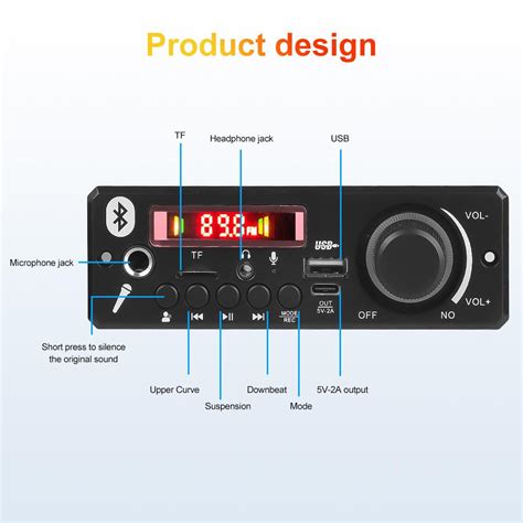 Comprar 160w Amplificador Bluetooth 5 0 Mp3 Decodificador Placa 12v